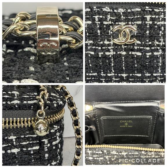 Chanel Tweed Vanity Case with Chain — GWP / Brand New - Picture 8 of 13
